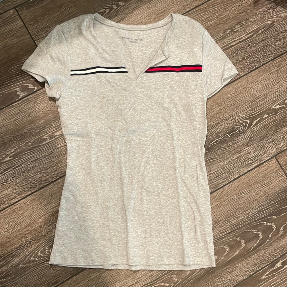 Tommy Hilfiger gray short sleeve